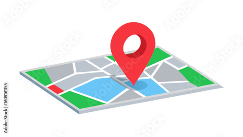 Map location pin gps navigation travel destination point of interest finding route planning concept design