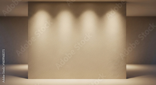 Spotlit empty stage backdrop for presentations or product displays