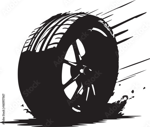 wheel of the car