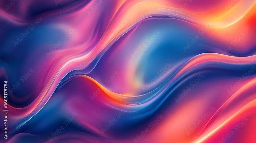 Naklejka premium Digital fluid background with smooth gradient tones ideal for tech or business use