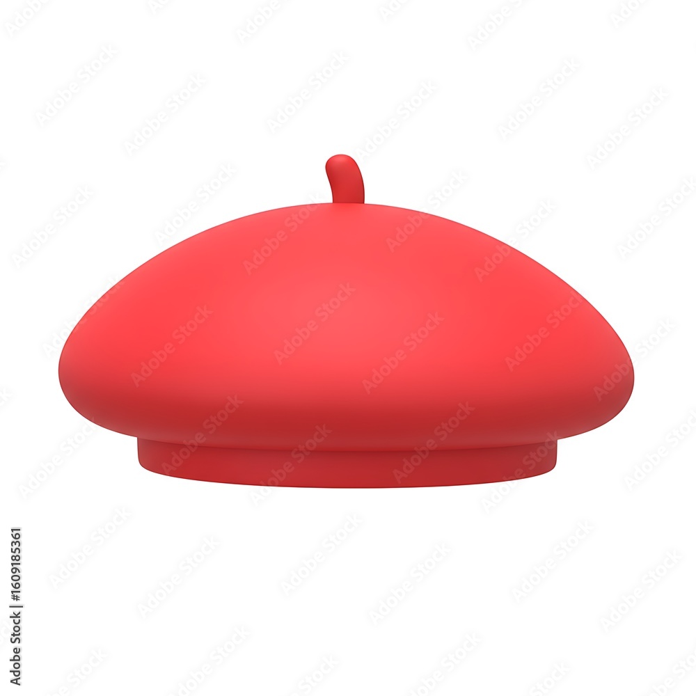 Obraz premium 3D Bright Red Beret