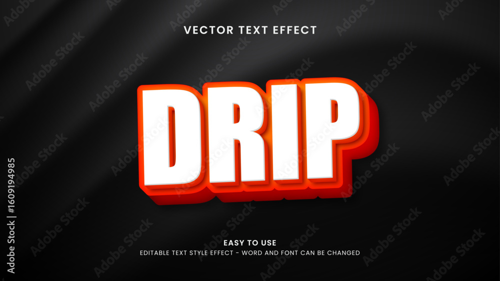 Obraz premium drip editable text effect