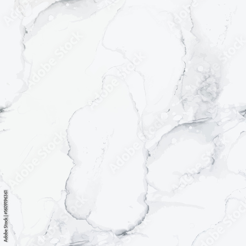 Vector Seamless Painting. Light Rock Paint. Light Gradient Watercolor. Grey Marble Floor Texture. White Water Color Repeat. Grey Alcohol Ink Watercolor. White Marble Background. Light Elegant Granite.
