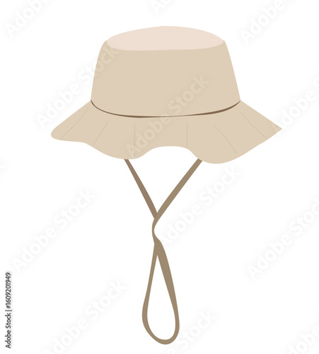 Bucket Hat. bucket hat with chin strap,