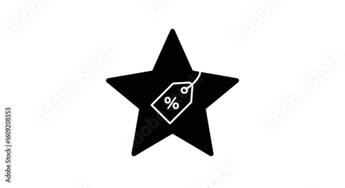 Unlock incredible savings with this dynamic starburst and percentage tag, perfect for promotions, discounts, and special offers that drive customer excitement and boost sales.