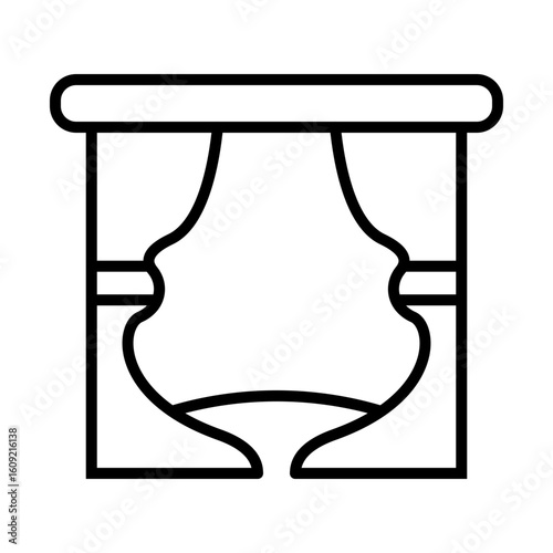 Theatrical Stage Icon Design