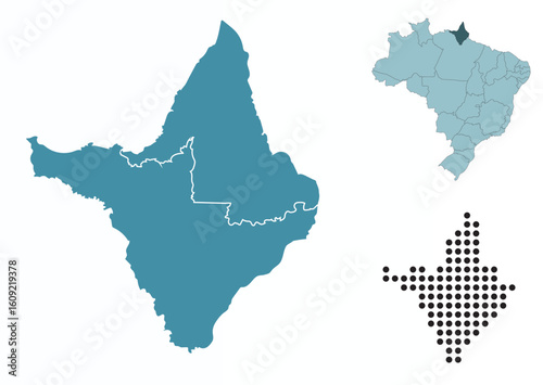 Set maps of Amapá state