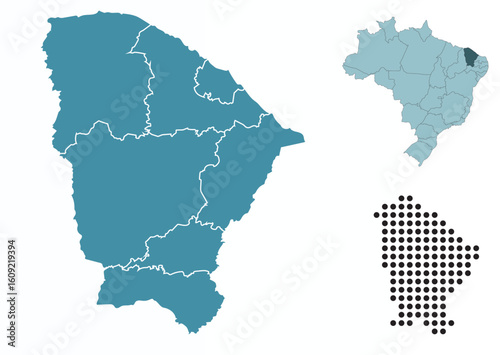 Set maps of Ceará state
