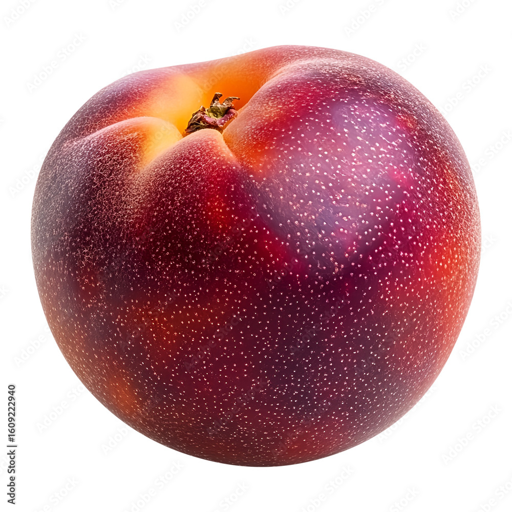 Obraz premium Red nectarine fruit on transparent png