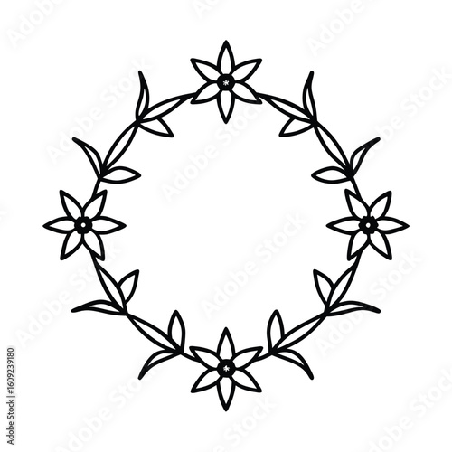 Wreath Made Entirely of Cardinal Flowers