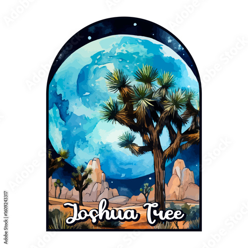 Joshua Tree USA National park, Retro National park, United States of America National Park, national park service