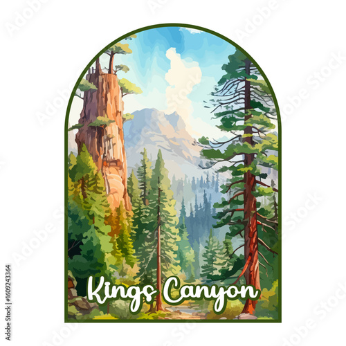 Kings Canyon National park, Retro National park, United States of America National Park, national park service