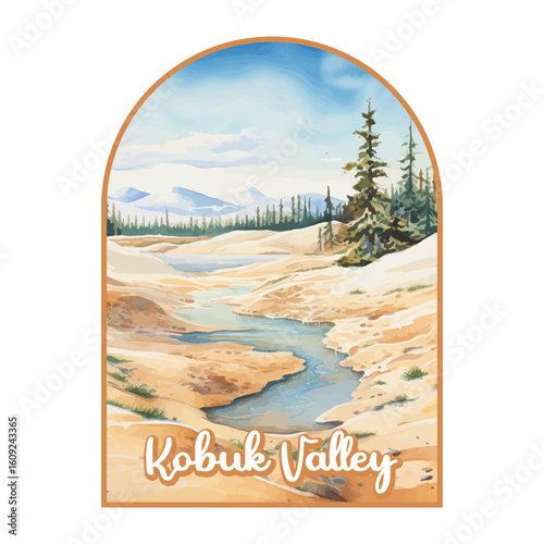 Kobuk Valley USA National park, Retro National park, United States of America National Park, national park service