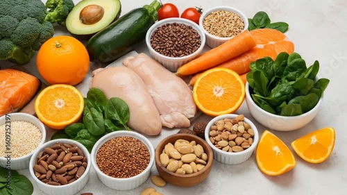 Wallpaper Mural Nutritious foods for health and well-being Torontodigital.ca