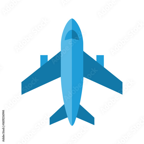 Wallpaper Mural Airplane Top View Icon Flat Vector On White Torontodigital.ca