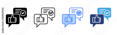 Feedback icon sheet multiple style collection