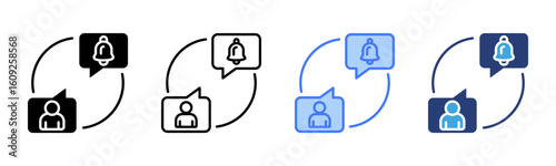 Engagement icon sheet multiple style collection