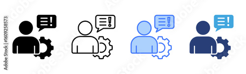 Complaint Handling icon sheet multiple style collection