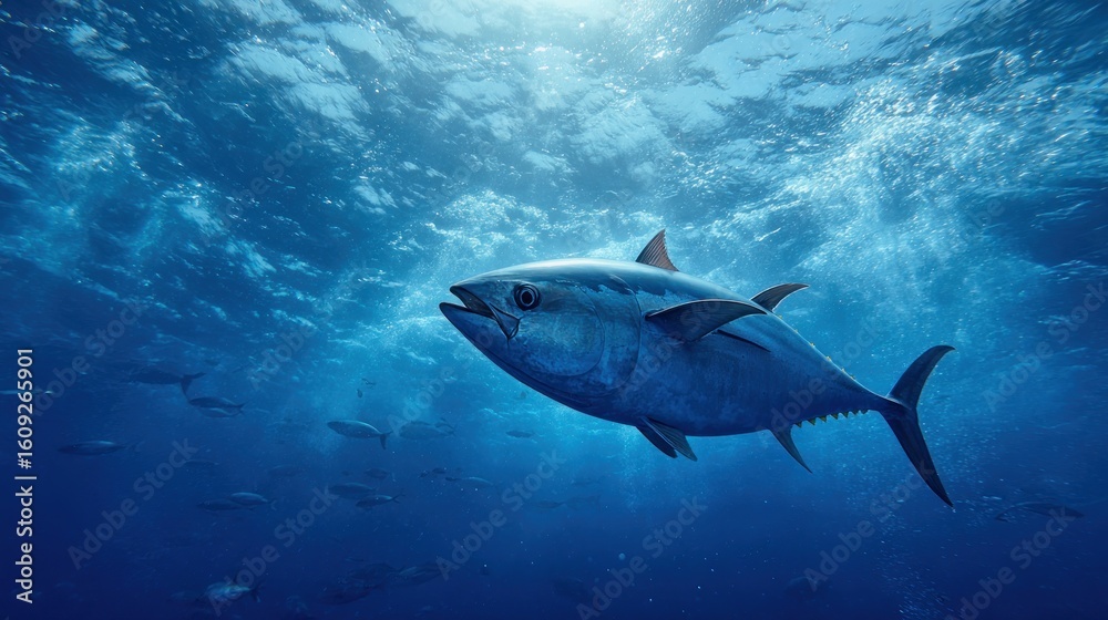 Fototapeta premium Majestic Tuna Underwater