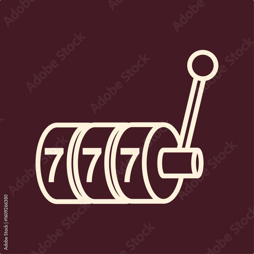 Slot machine trendy useful important vector Illustration design likely colorful background