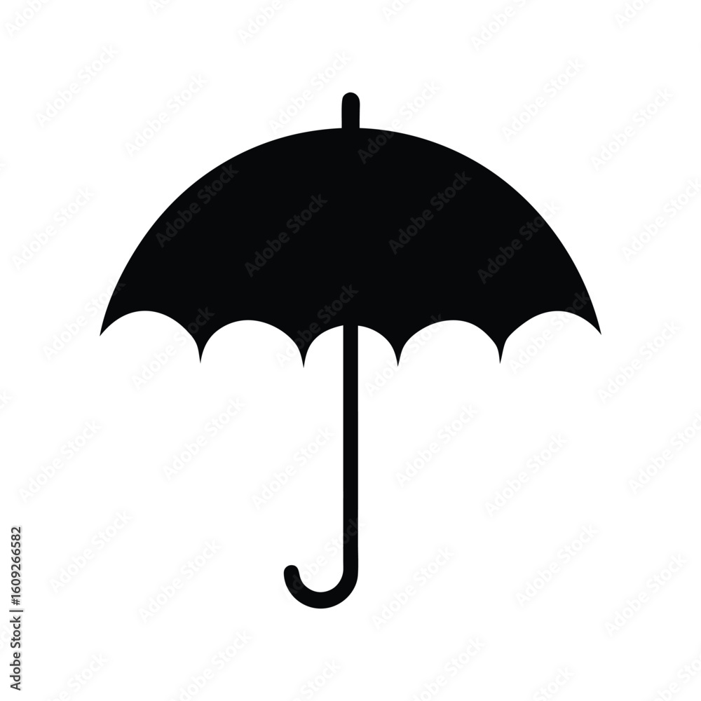 umbrella silhouette vector with white background umbrella silhouette vector with white background
