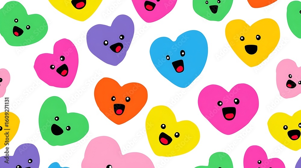 Obraz premium A seamless pattern of flat, vector