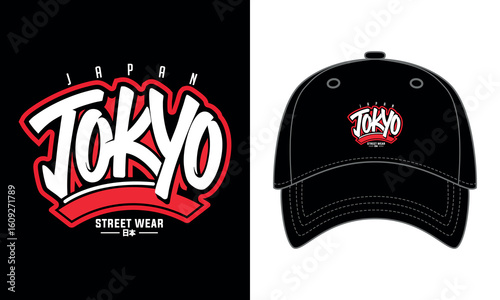 Tokyo Japan Streetwear Logo – Bold Urban Graffiti Style Cap Design	