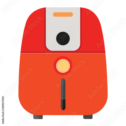 modern air fryer illustration