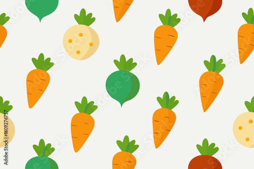 seamless pattern with vegetables
