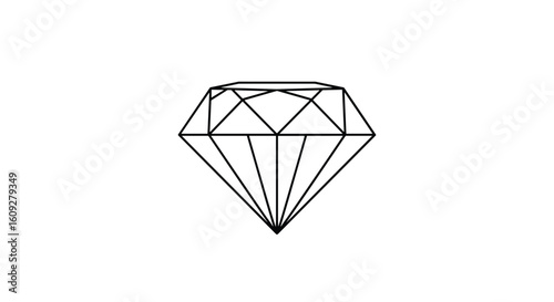 A beautiful faceted gemstone reflecting light with brilliant sparkle and radiance showing its excellent cut and clarity