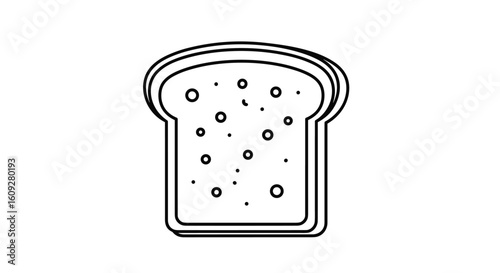 Deliciously toasted bread slice ready for your favorite breakfast spreads and toppings a versatile staple food for any meal