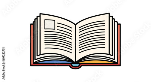 An open book revealing its pages filled with text and illustrations suitable for educational purposes
