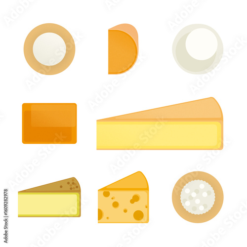 チーズのイラストセット2