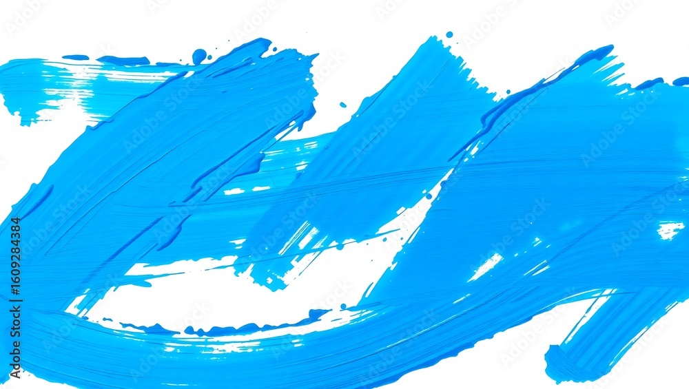 Obraz premium blue paint splashes