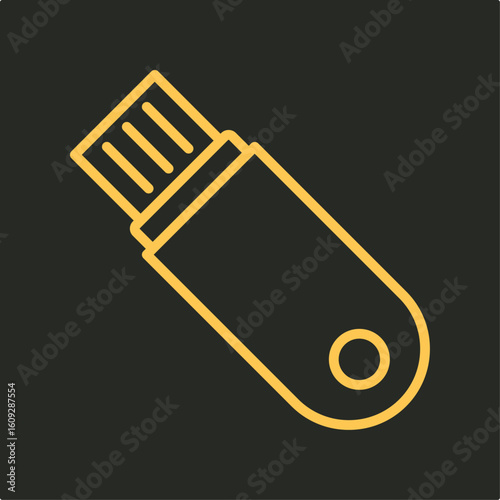Flashdisk trendy applicable important vector Illustration design attractive colorful background