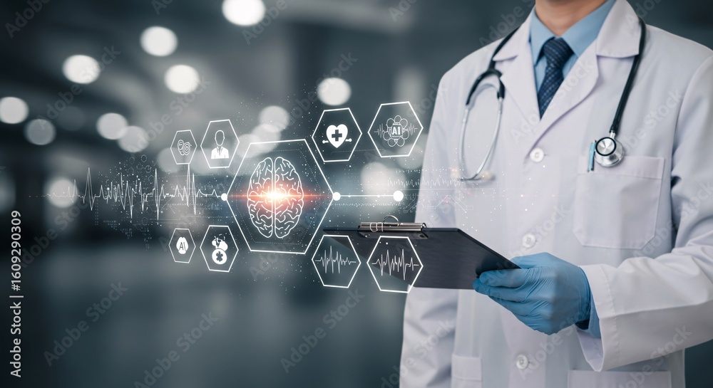 Ai brain scan shows neural network analysis for medical diagnosis now. Ai brain scan shows neural network analysis for medical diagnosis now.
