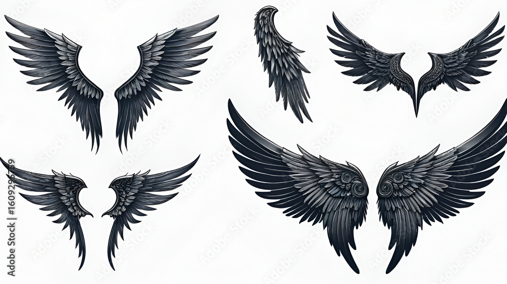 Obraz premium wings set