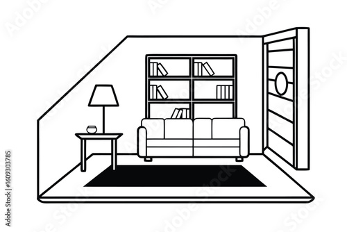 Contemporary Living Room With Light Wood Furniture