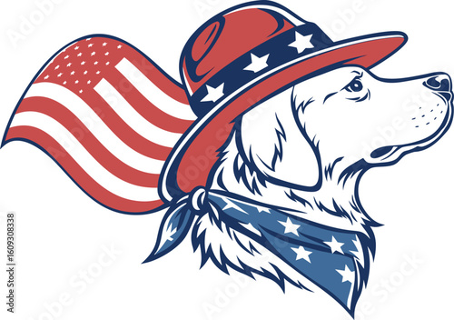 american eagle with american flag