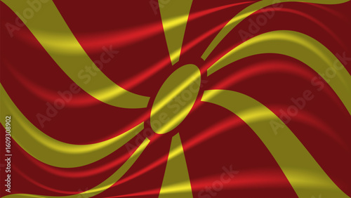 Waving Flag of North Macedonia - National Symbol & Patriotism