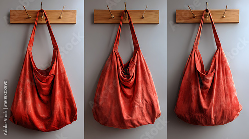 Transforming an Old T-shirt into a Stylish Bag Step-by-Step Guide Home DIY Tutorial Indoor Creative Concept