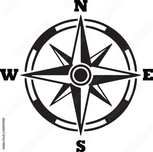 Navigation Compass Icon Set