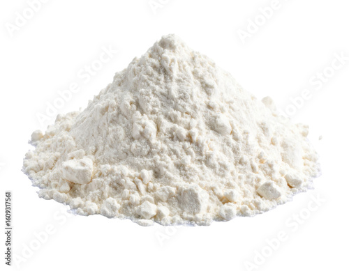 Heap of all-purpose flour isolated on white background png
