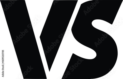 Bold Black VS Logo