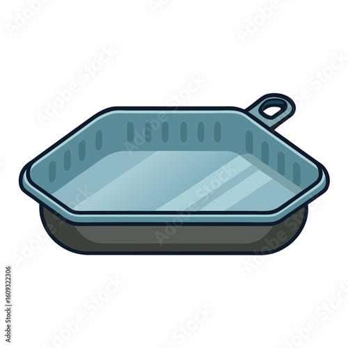 Oven Broiler Pan on White Clean Background