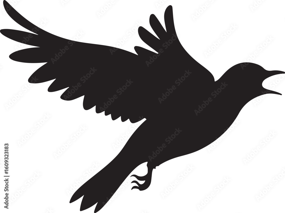 Obraz premium Elegant Flying Bird Vector Bundle for Nature Designs