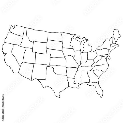 united states of america map