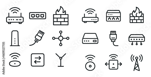 Minimalist Network Icons