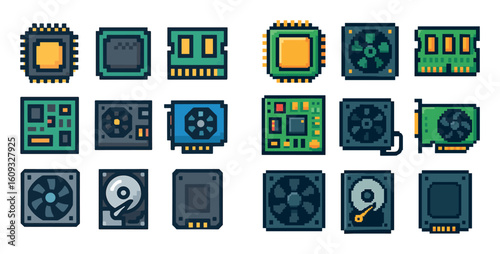 Colorful Tech Icons
