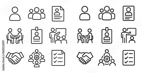 Business Icons Grid